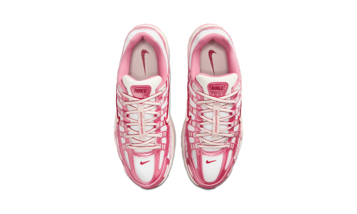 Nike P-6000 White Silt Red Peony
