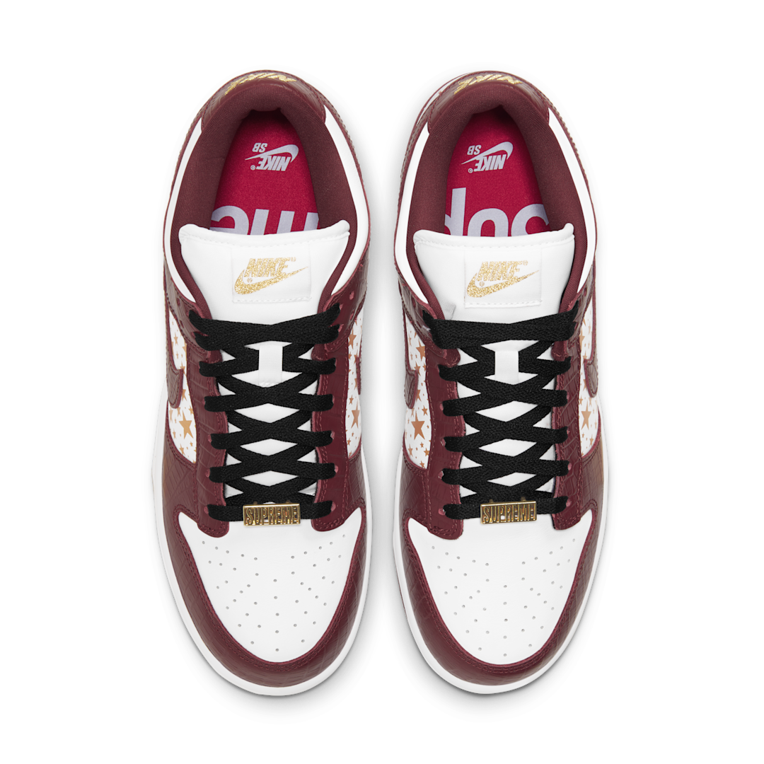 Nike SB Dunk Low Supreme Stars Barkroot Brown (2021), Barkroot Brown/Metallic Gold-White (DH3228-103)