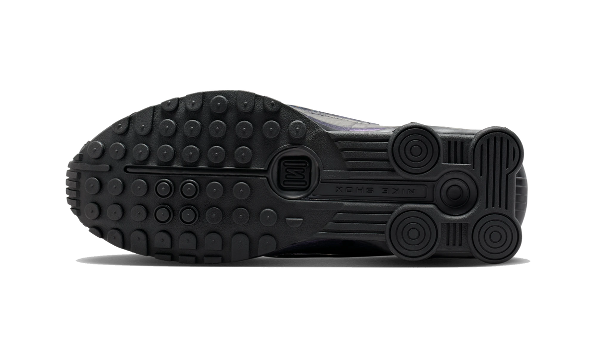 Nike Shox R4 Black Metallic Silver Purple Dynasty