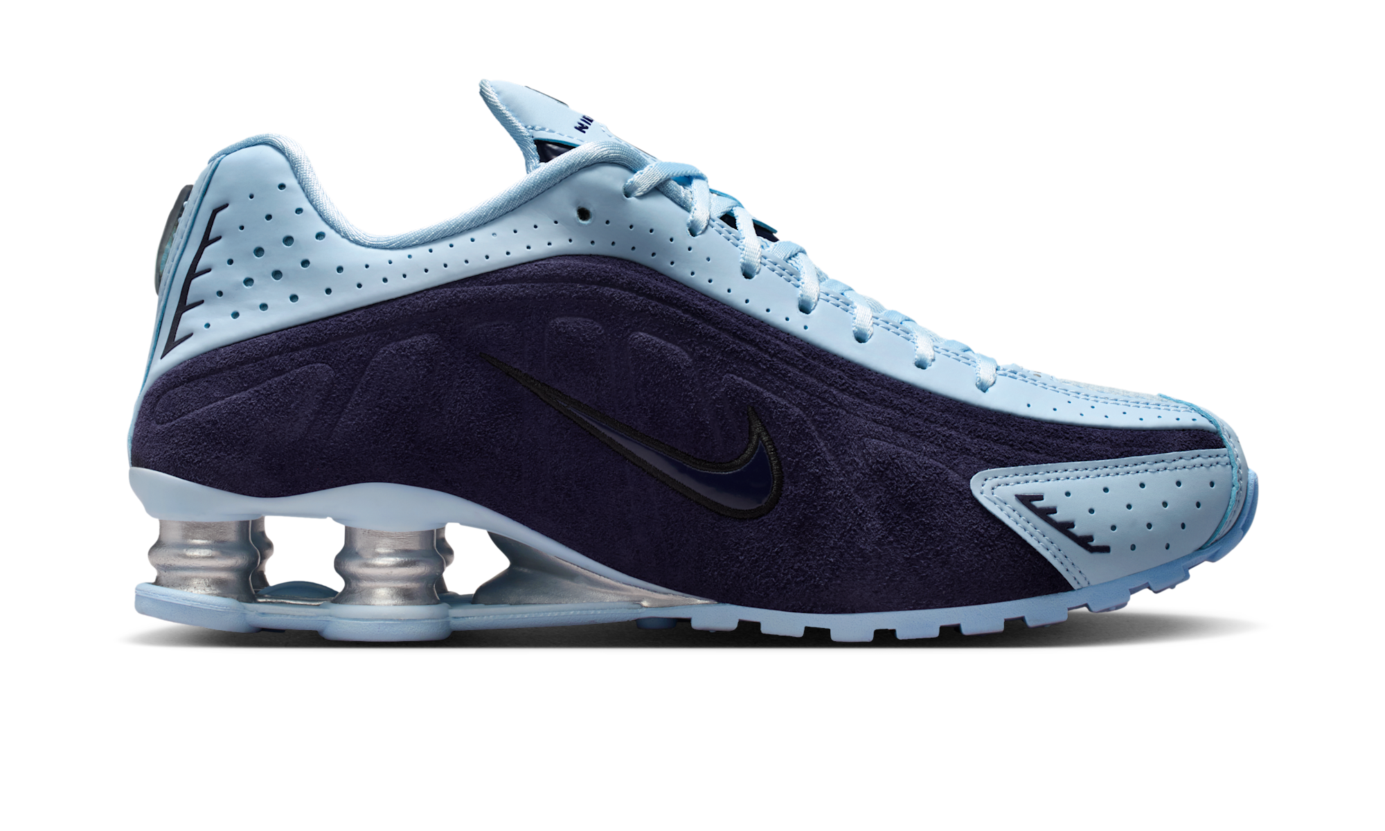 Nike Shox R4 Imperial Purple Celestine Blue