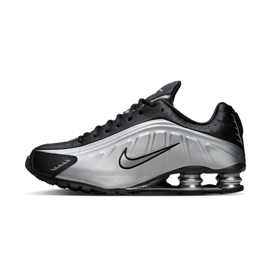 Nike Shox R4 Metallic Silver Black, Metallic Silver/Black/Metallic Silver/Metallic Silver (HQ1988-007)