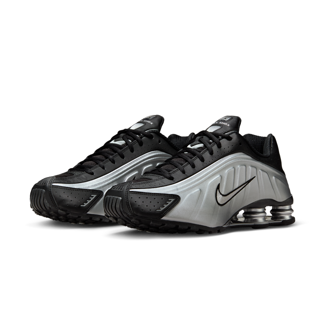 Nike Shox R4 Metallic Silver Black, Metallic Silver/Black/Metallic Silver/Metallic Silver (HQ1988-007)