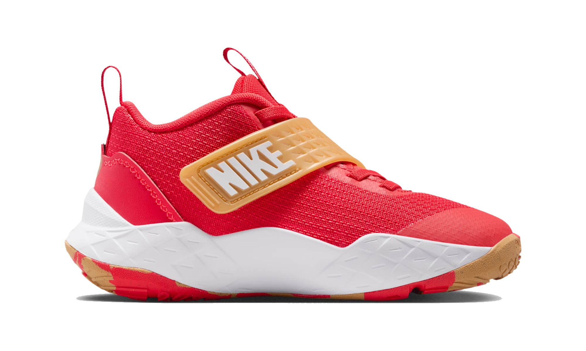 Nike Team Hustle D 12 University Red Metallic Gold (PS)