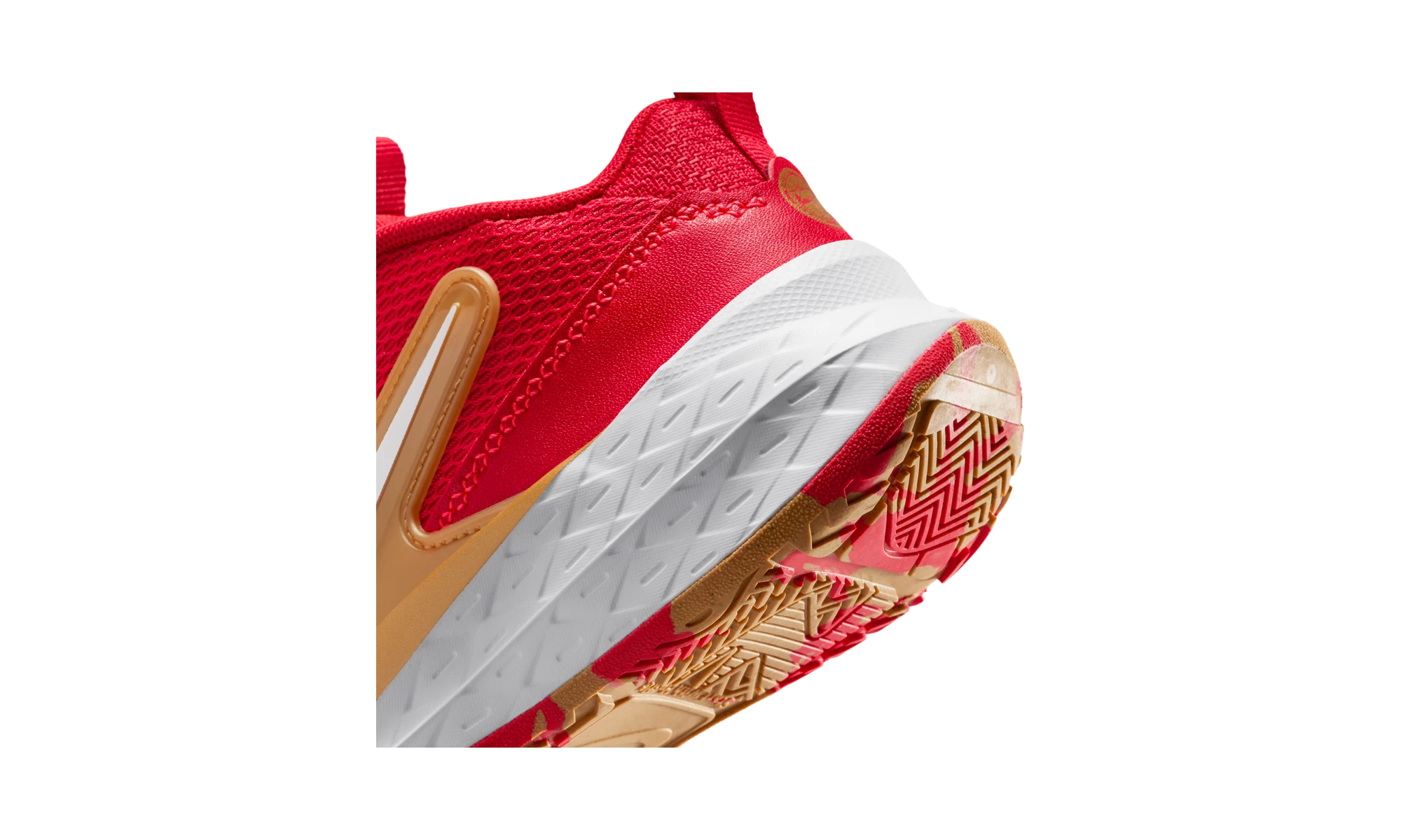 Nike Team Hustle D 12 University Red Metallic Gold (PS)
