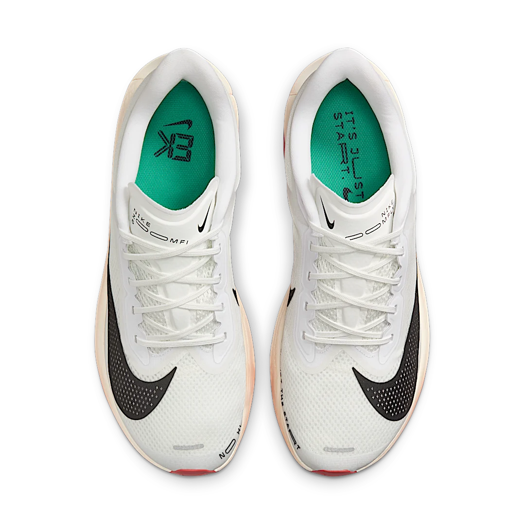 Nike Zoom Fly 6 Eliud Kipchoge It's Just The Start, White/Black/Pale Ivory-Sail/Stadium Green (HJ7038-100)