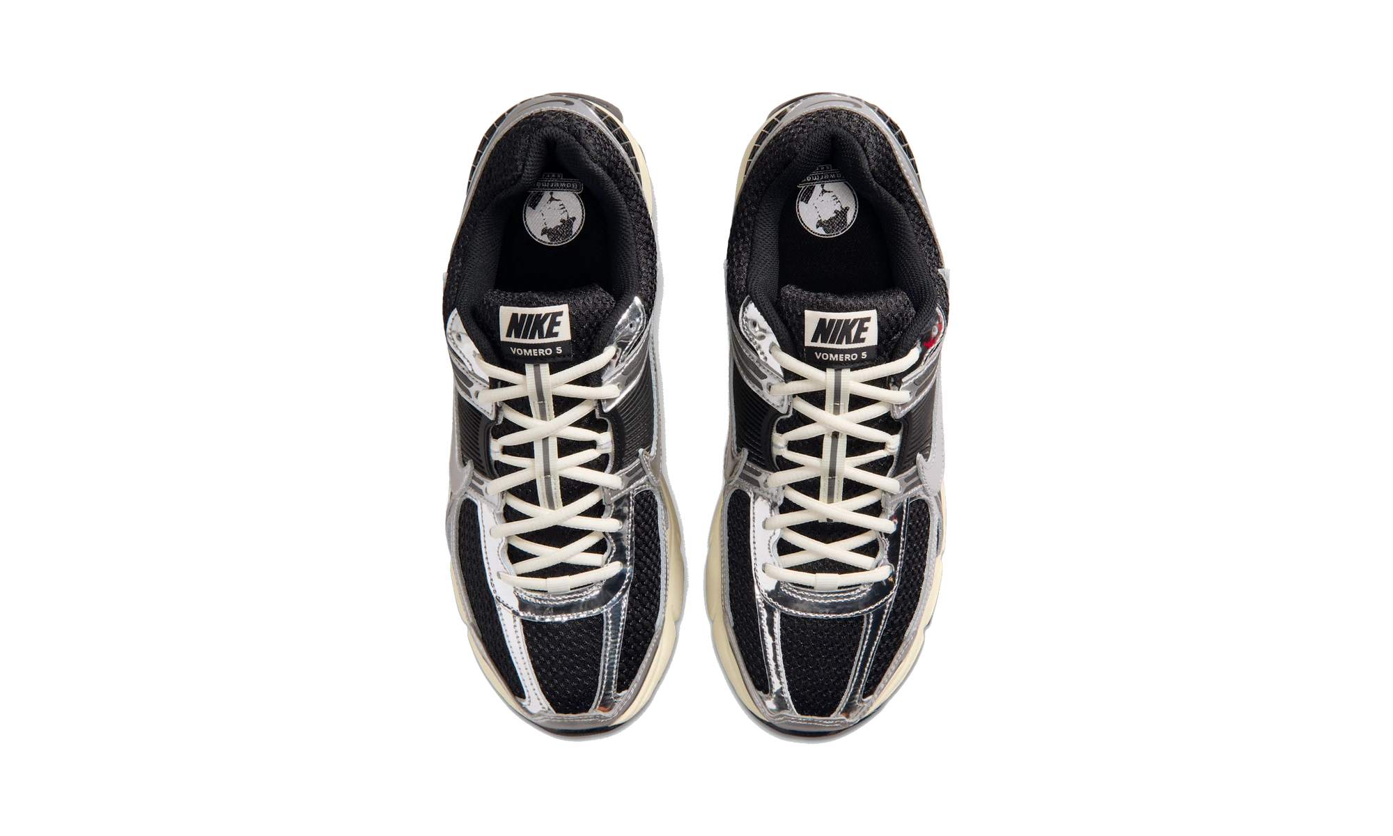 Nike Zoom Vomero 5 Black Metallic Silver Coconut Milk Chrome