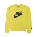 Nike x Nigo NRG Fleece Crew Sweatshirt Yellow