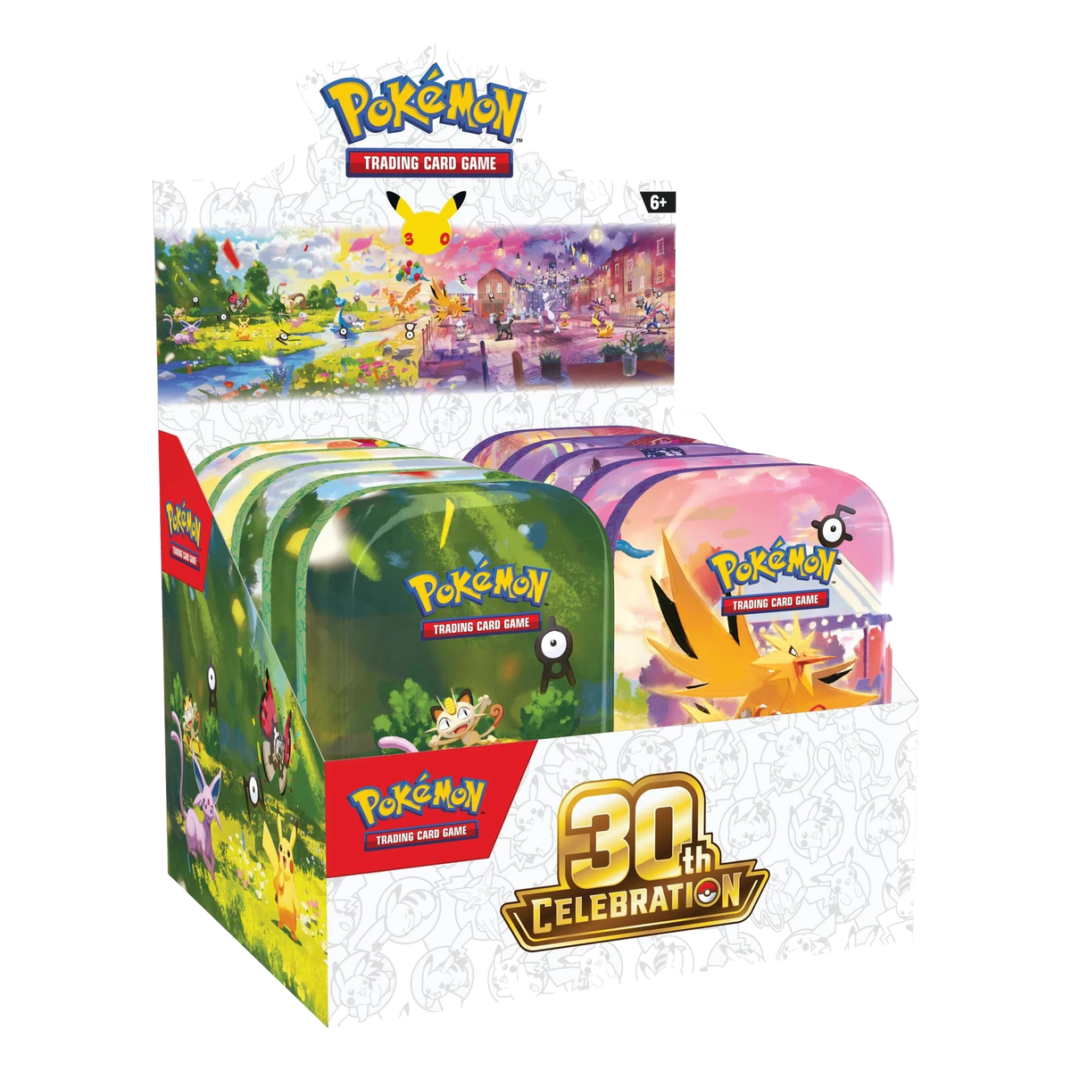 Pokémon TCG 30th Celebration: Mini Tin Display
