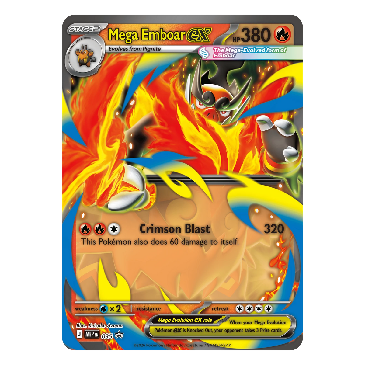 Pokémon TCG Ascended Heroes: Mega Emboar ex Box