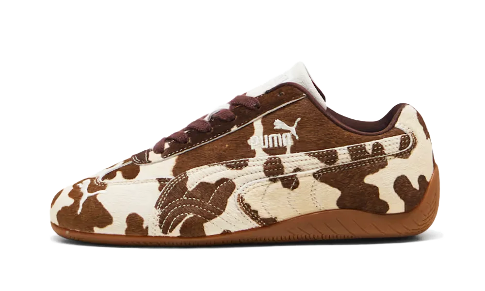 Puma Speedcat OG Cow Print, Chocolate Brown/Gum (406141-01)
