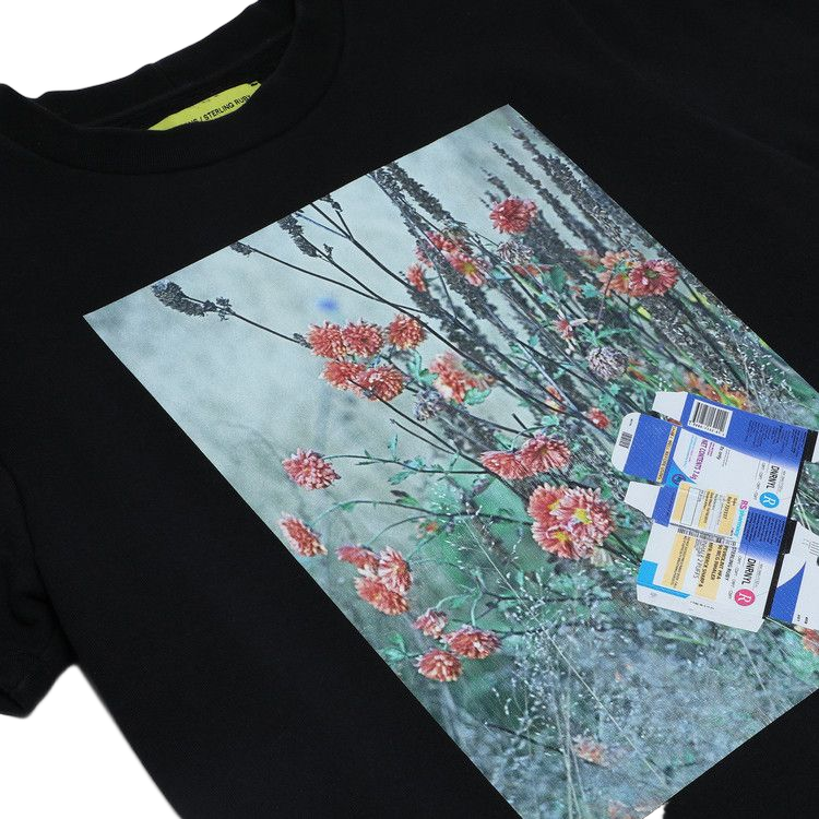 Raf Simons x Sterling Ruby Flowers T-Shirt Black