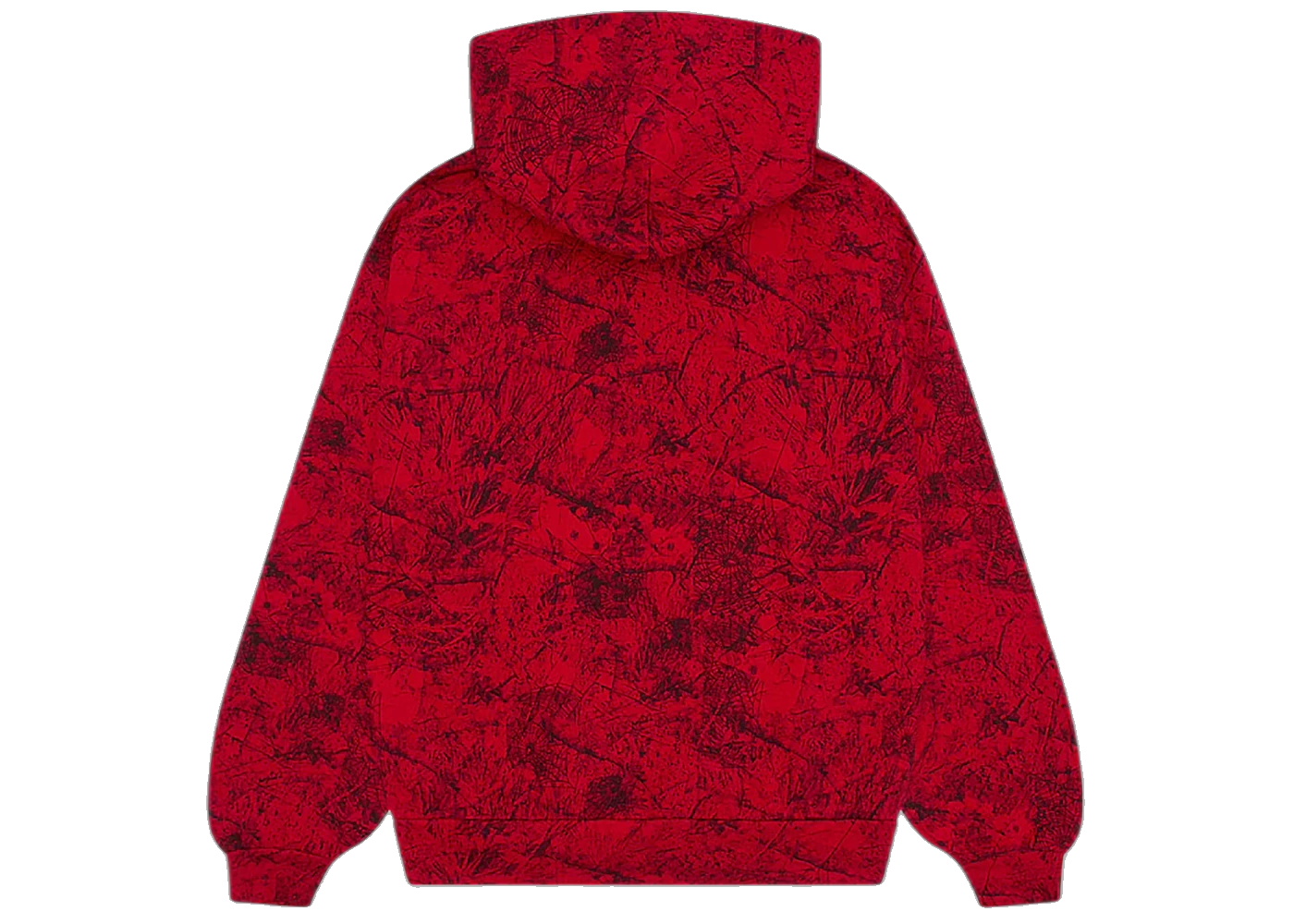 Sp5der OG Tree Camo Hoodie Red, Red (sp5der-og-tree-camo-hoodie-red)