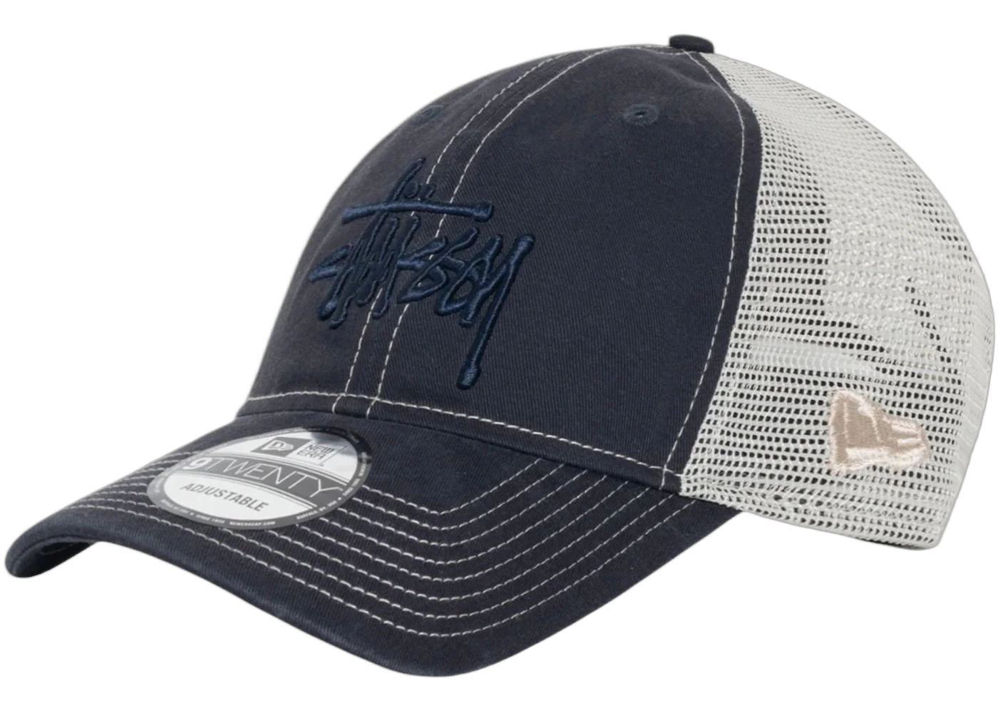 Stussy New Era 9Twenty Tonal Basic Trucker Cap Deep Navy