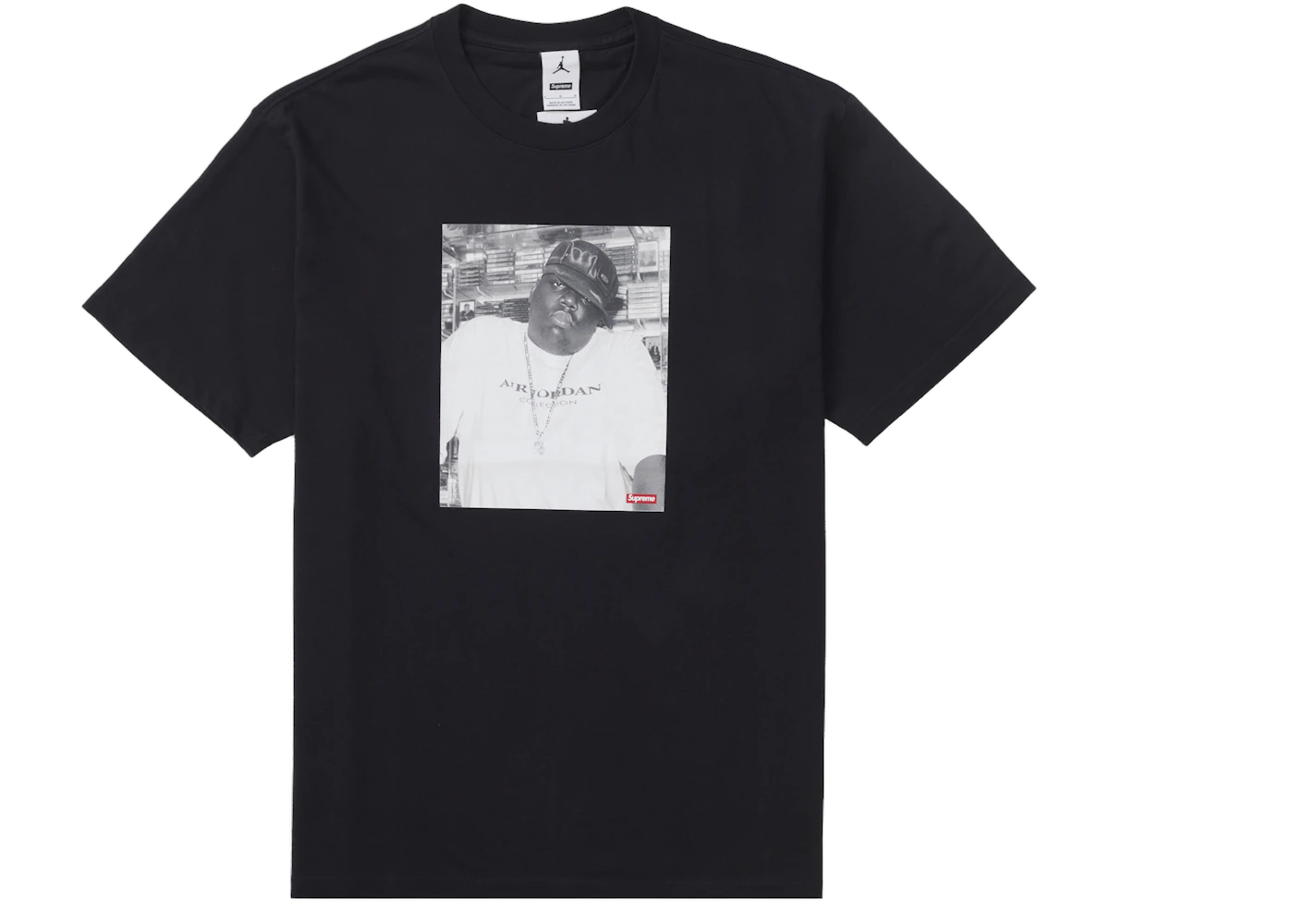 Supreme Air Jordan Biggie S S Top Black