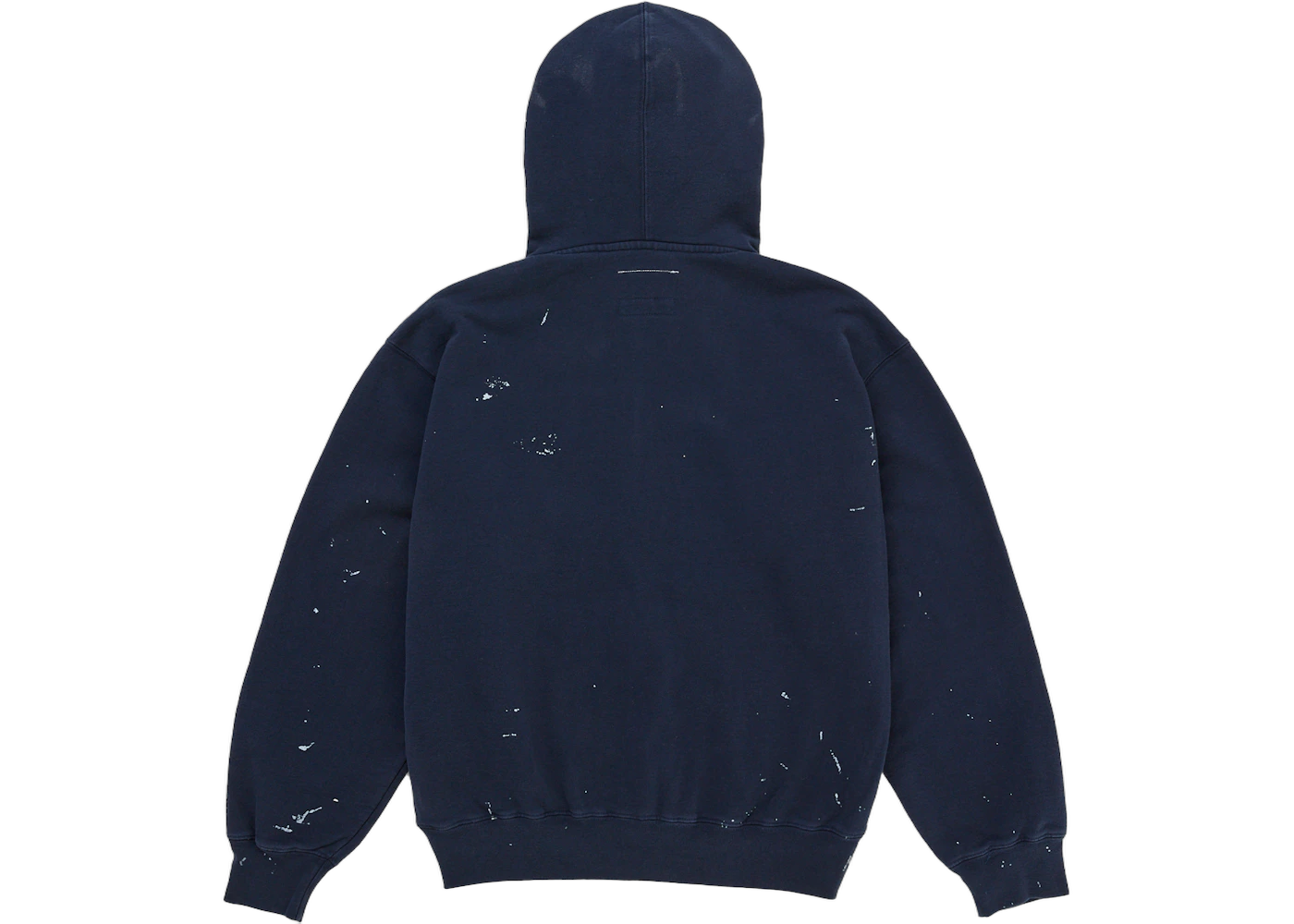 Supreme MM6 Maison Margiela Box Logo Zip Up Hooded Sweatshirt Navy