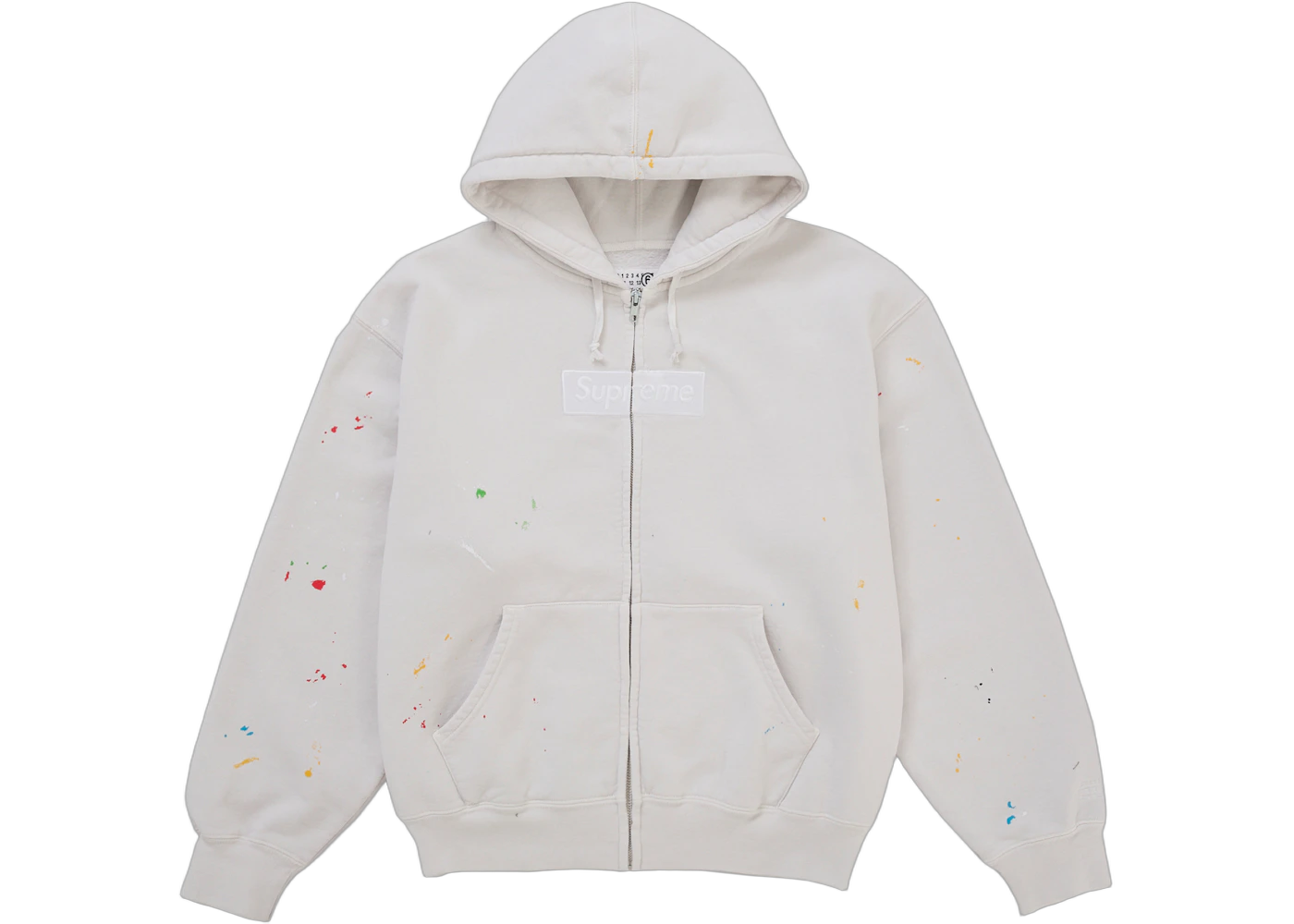 Supreme MM6 Maison Margiela Box Logo Zip Up Hooded Sweatshirt