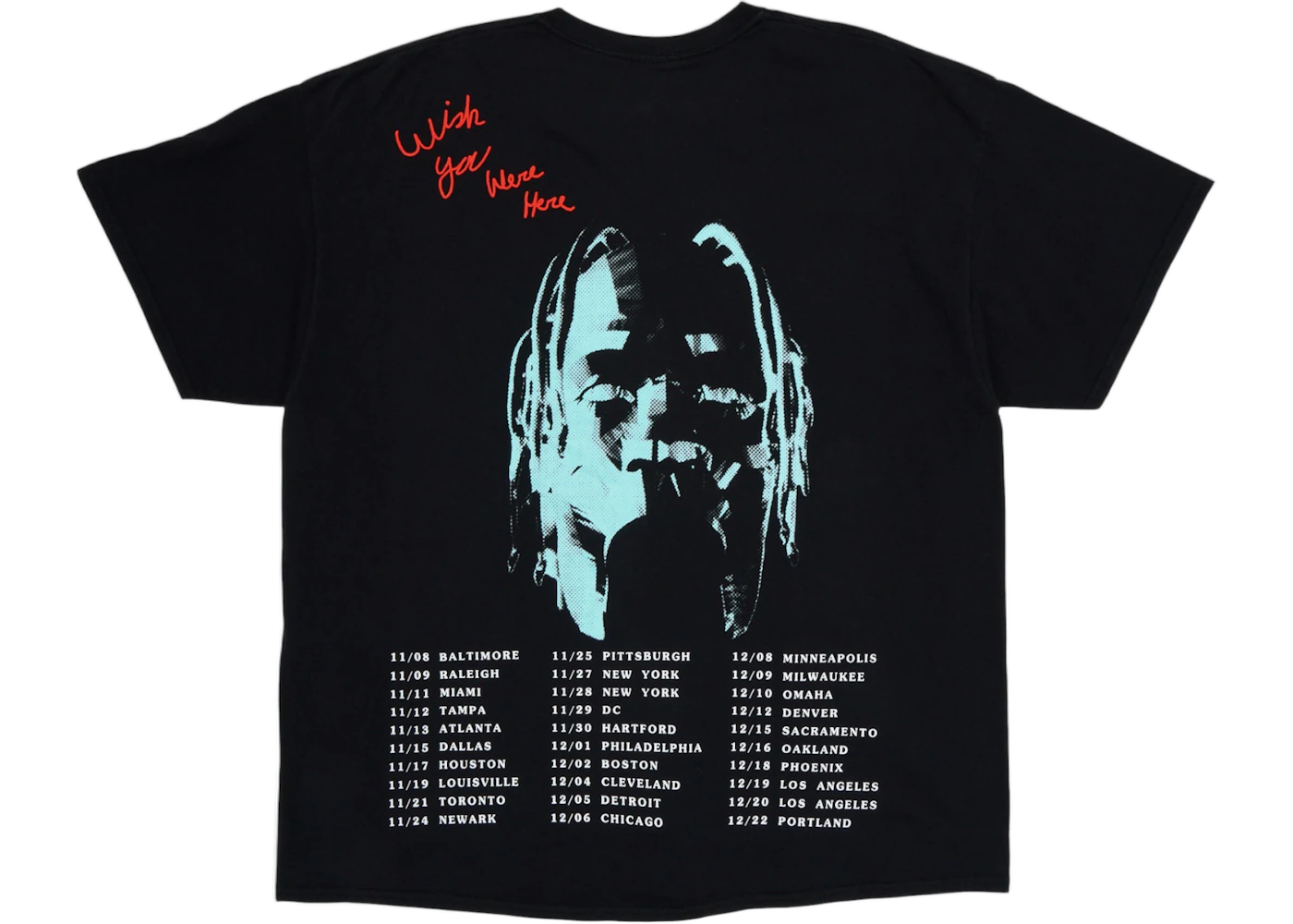 Travis Scott Astroworld Tour Tee Black