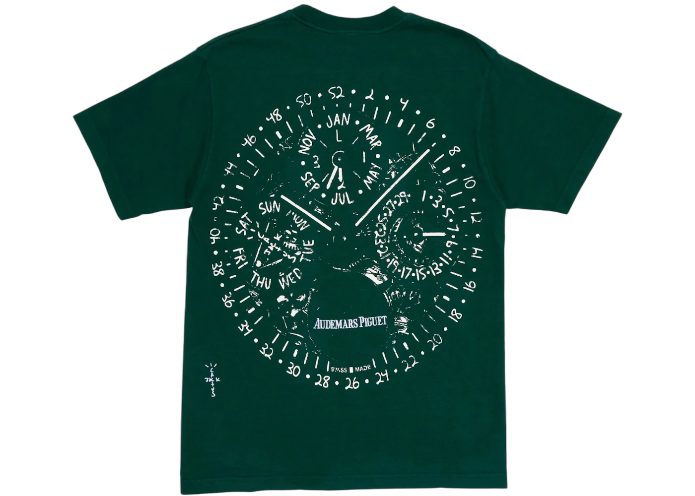 Travis Scott CJ x Audemars Piguet Watch Face Tee Green