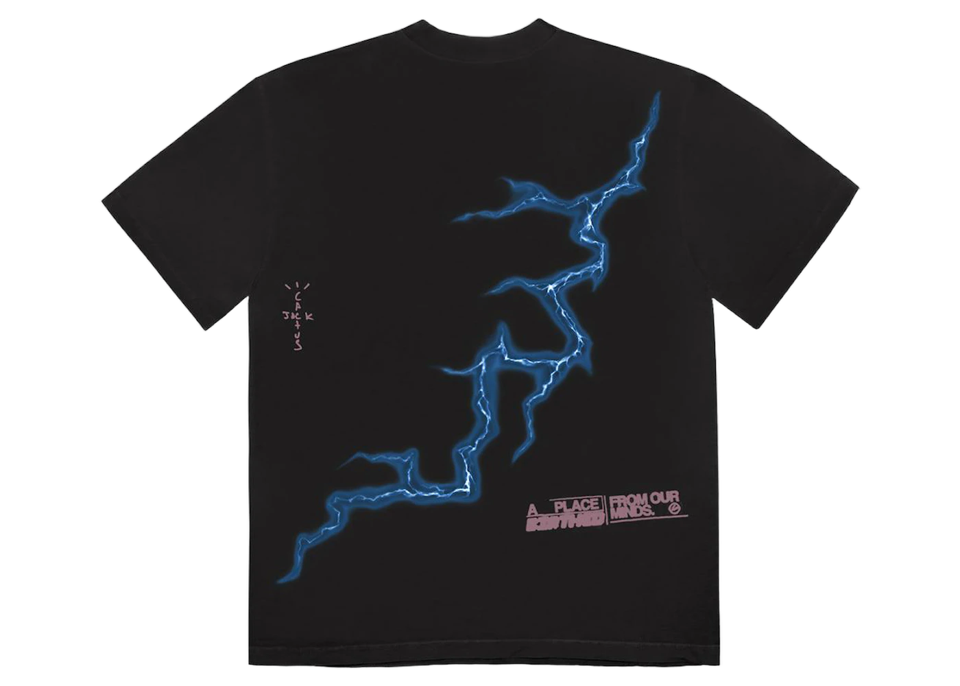 Travis Scott Cactus Jack For Fragment Danger Tee Washed Black