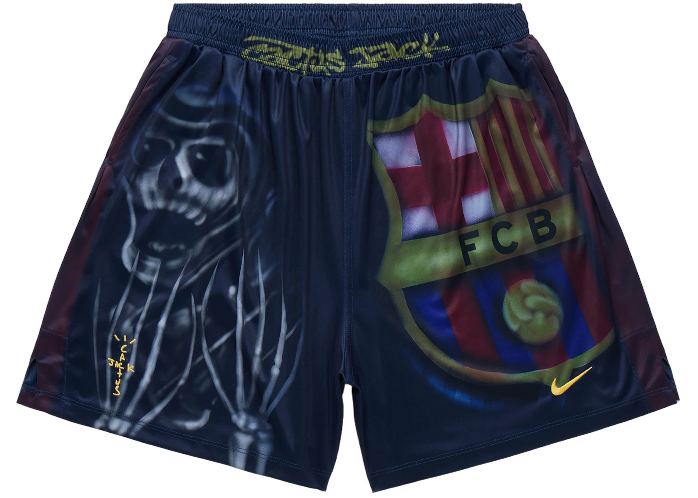 Travis Scott x Nike x FC Barcelona Skeleton Home Shorts Multicolor