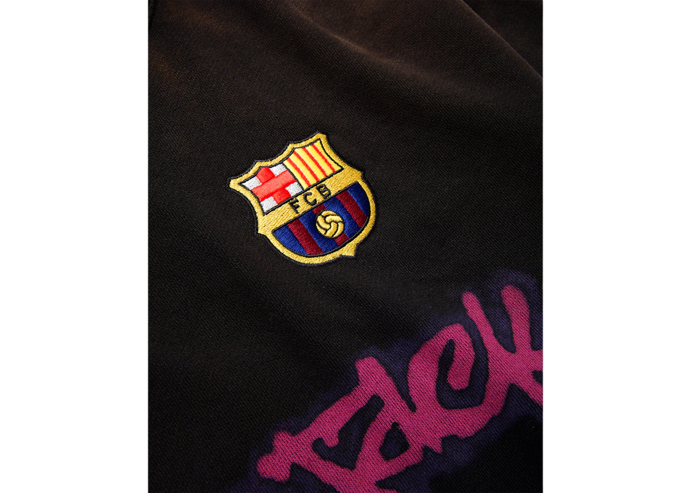 Travis Scott x Nike x FC Barcelona Spray Logo Hoodie Black