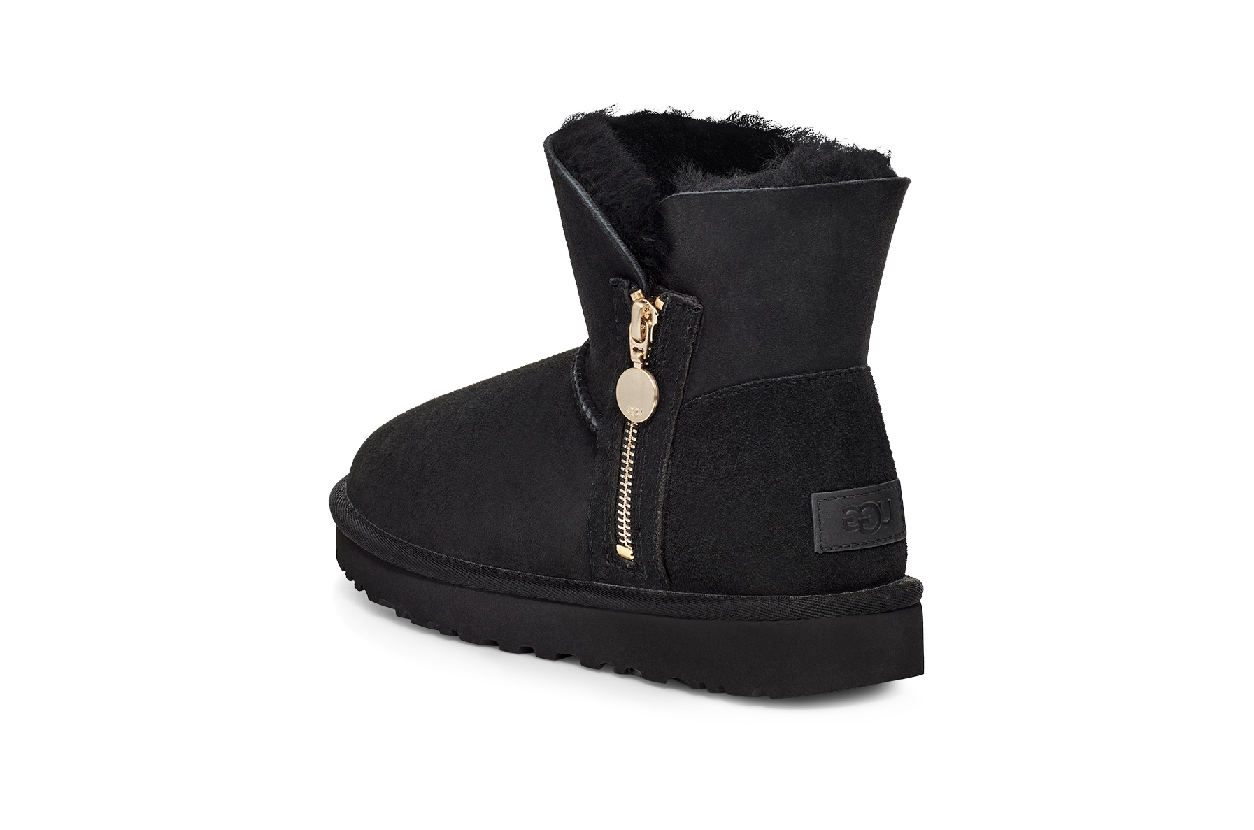 UGG Bailey Zip Mini Boot Black, Black (1112481-BLK)