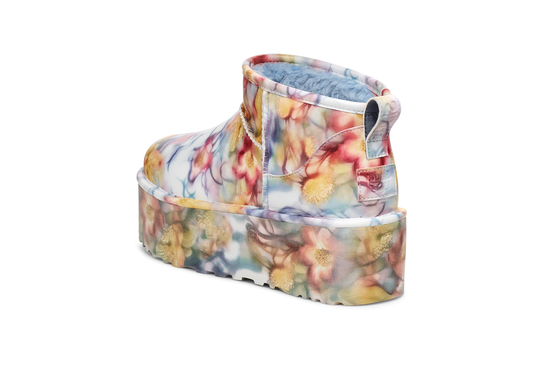 UGG Classic Ultra Mini Platform Boot Collina Strada Light Blue Floral, Light Blue/Floral (1170171-LLF)