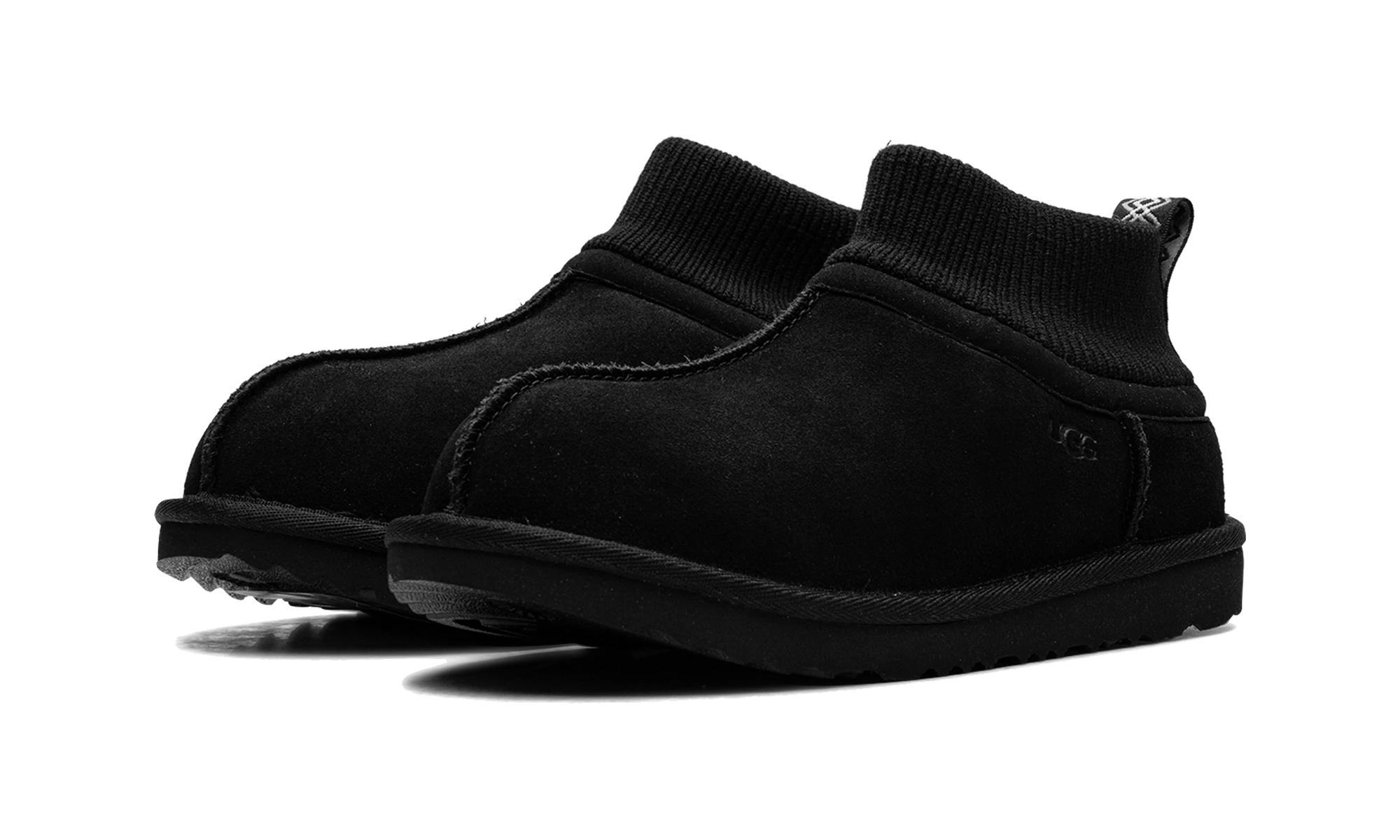 UGG Classic Ultra Stretch Cuff Slipper Black (Kids)