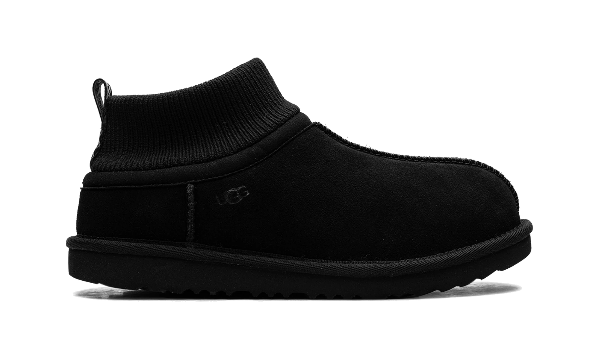 UGG Classic Ultra Stretch Cuff Slipper Black (Kids)