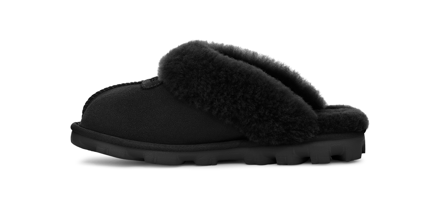 UGG Coquette Slipper Black, Black (5125-BLK)