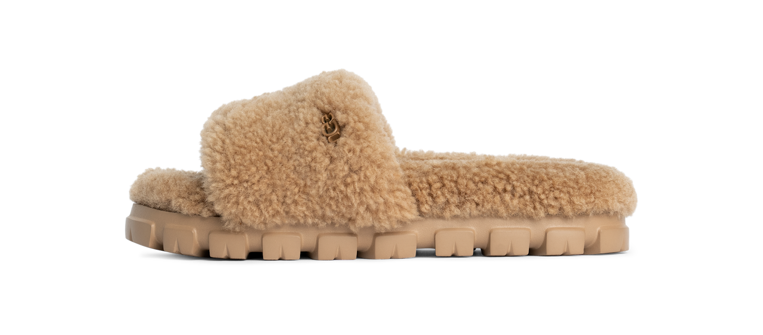 UGG Cozetta Curly Slide Chestnut, Chestnut (1130838-CHE)
