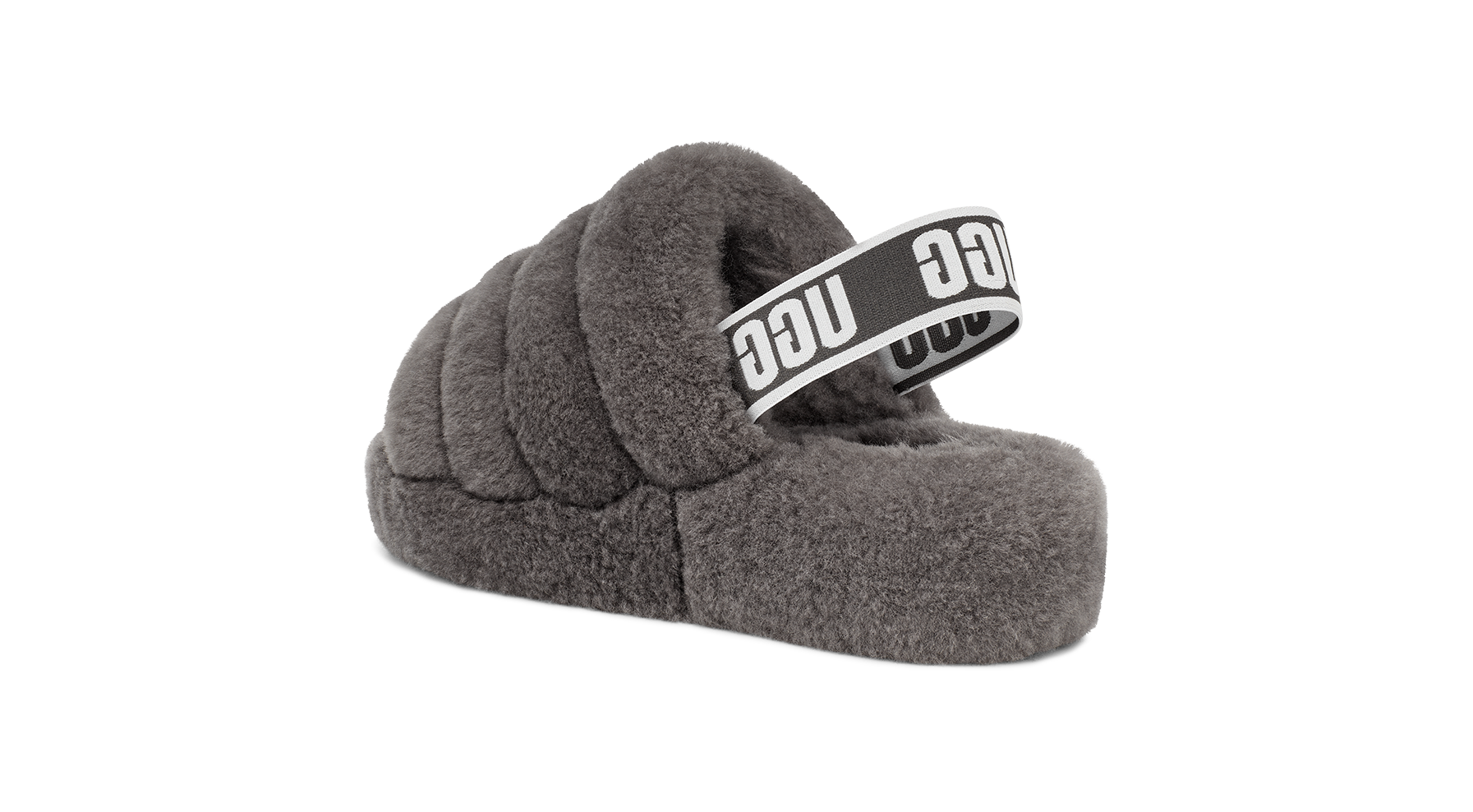 UGG Fluff Yeah Slide Charcoal, Charcoal (1095119-CHRC)