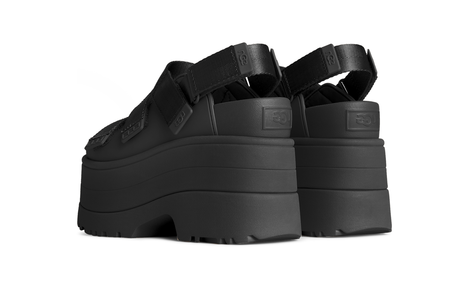 UGG GoldenRise Platform Sandals Black, Black (1167431-BLK)