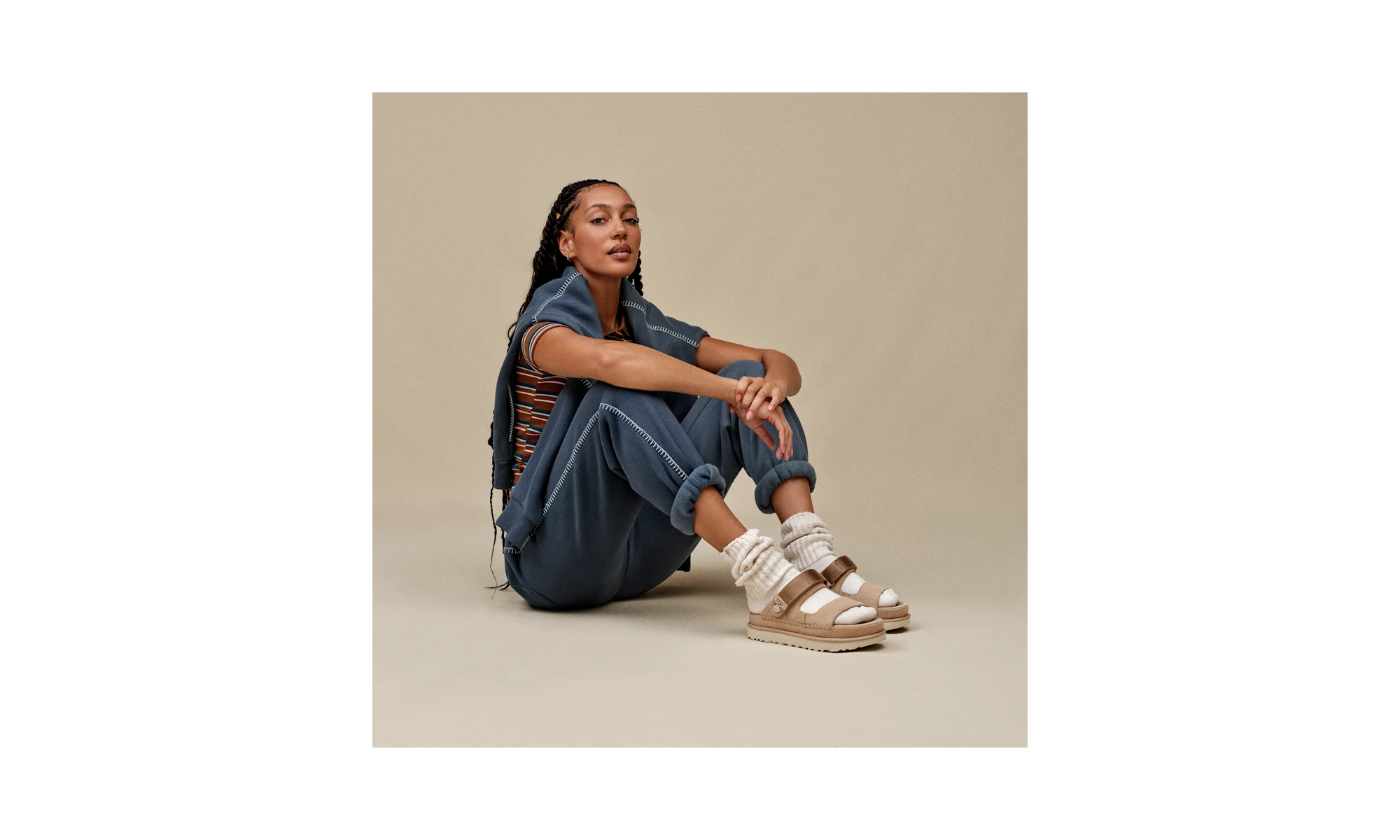 UGG Goldenstar Glide Sandal Sand