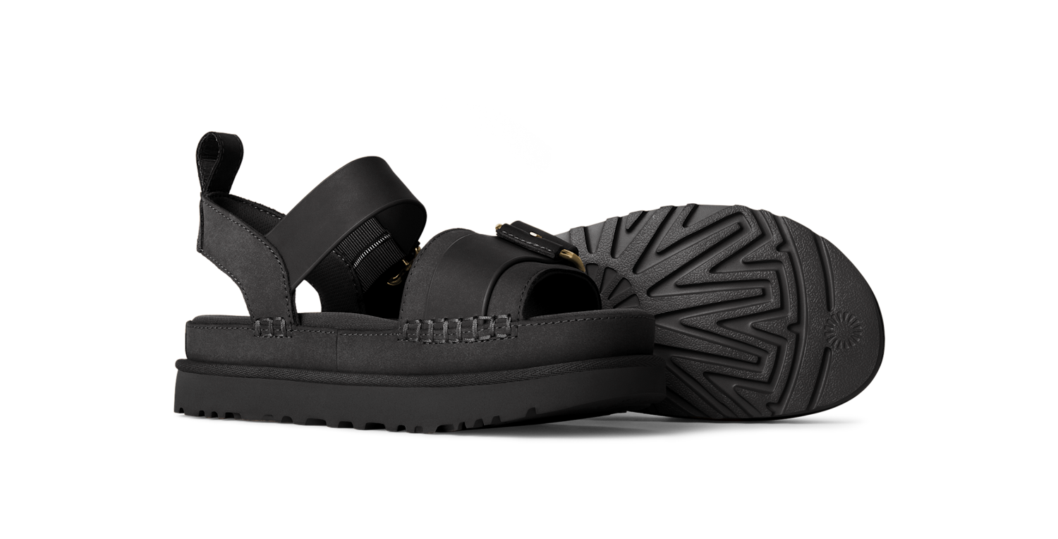 UGG Goldenstar Villa Sandal Black, Black (1167392-BLK)