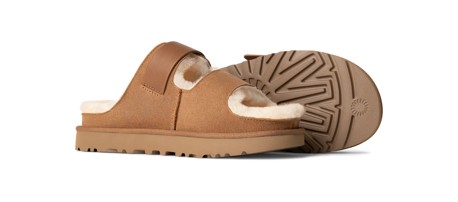 UGG Greenport Strap Slide Chestnut, Chestnut (1167611-CHE)