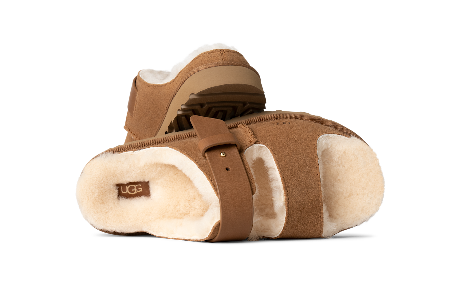 UGG Greenport Strap Slide Chestnut, Chestnut (1167611-CHE)