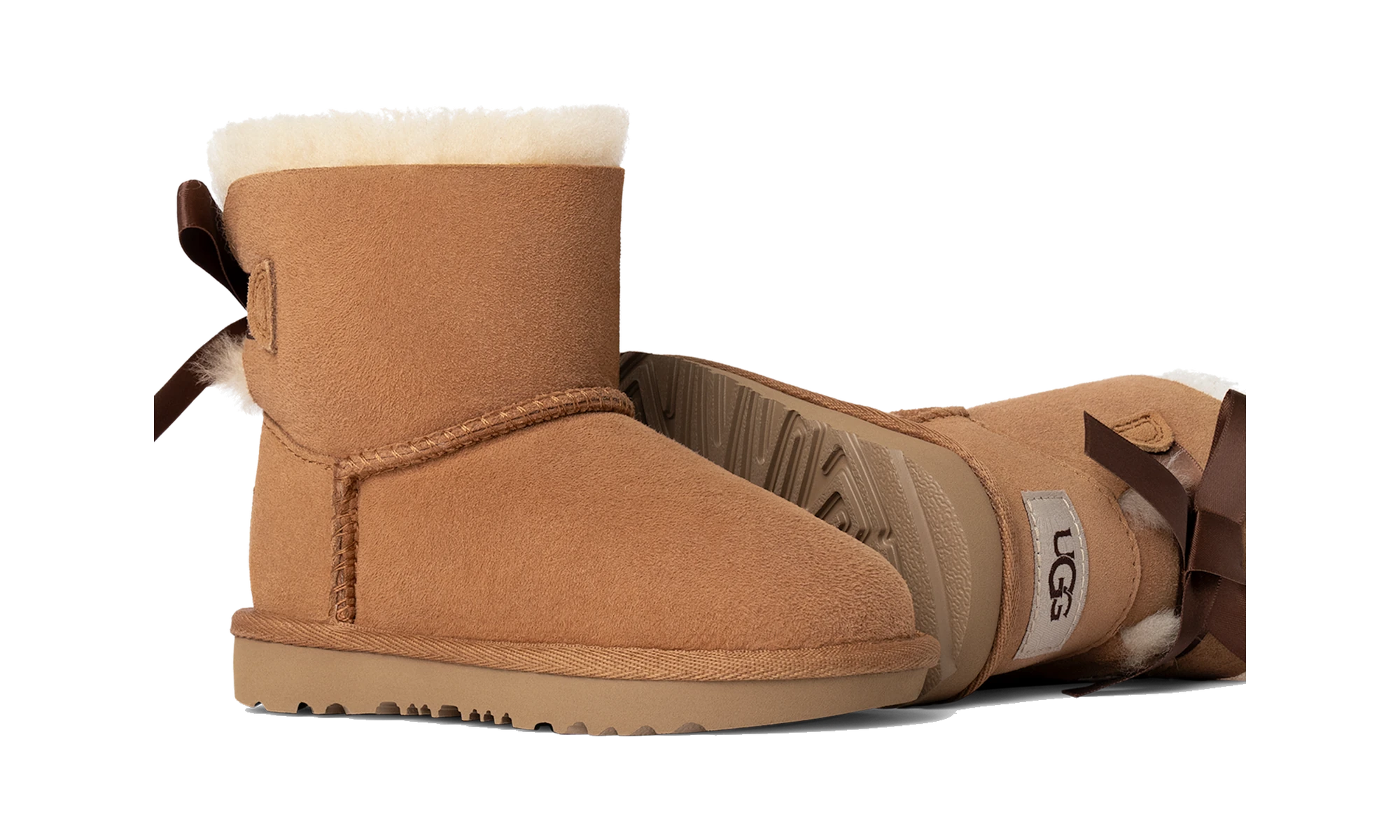 UGG Mini Bailey Bow II Boot Chestnut (Toddler)