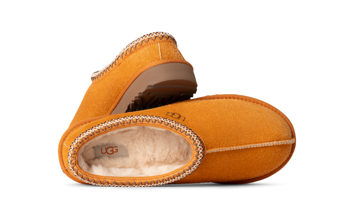 UGG Tasman Shaggy Suede Slipper Dark Apricot, Dark Apricot (1166930-DCT)