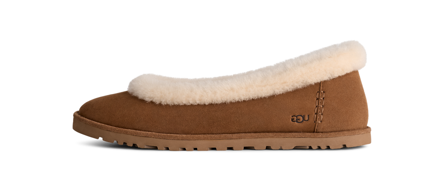 UGG Zora Ballet Flat Chestnut, Chestnut (1178111-CHE)