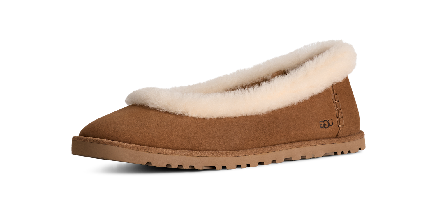 UGG Zora Ballet Flat Chestnut, Chestnut (1178111-CHE)