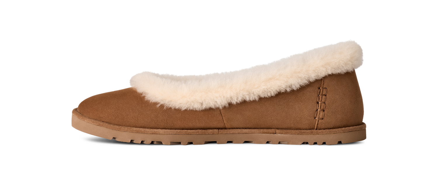 UGG Zora Ballet Flat Chestnut, Chestnut (1178111-CHE)