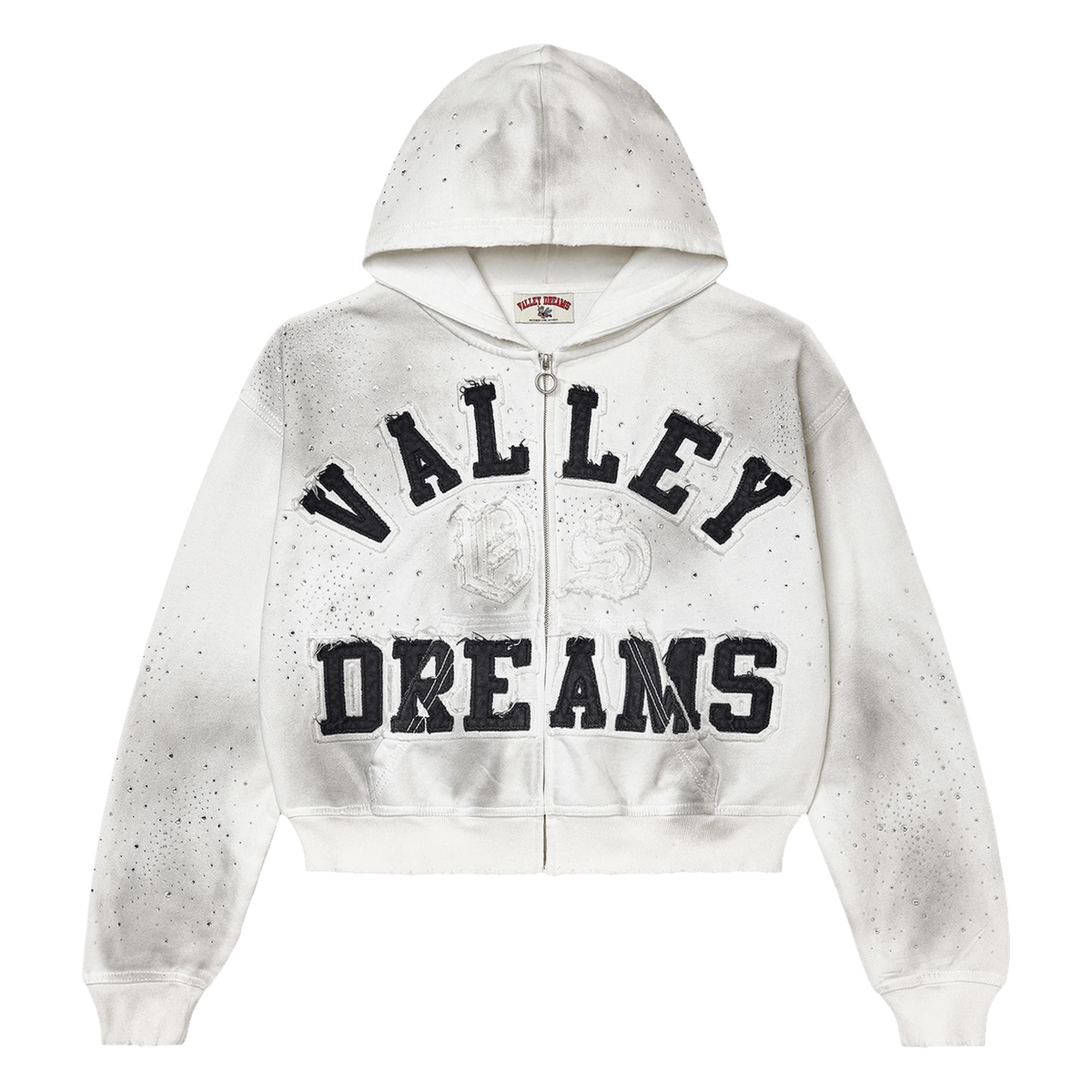 Vale Forever Classico Zip Up Hoodie White