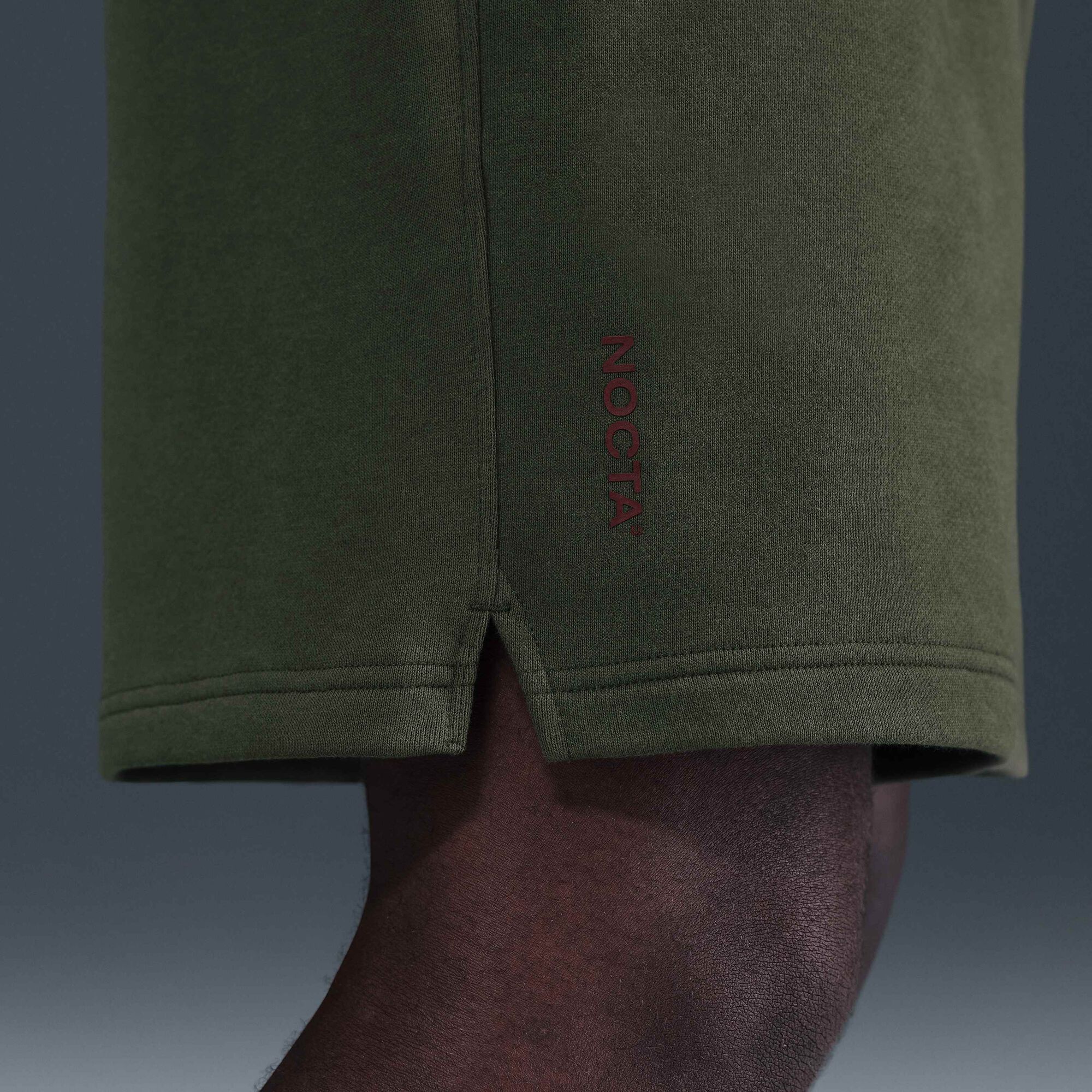 NOCTA Cardinal Fleece Shorts Cargo Khaki/Team Red