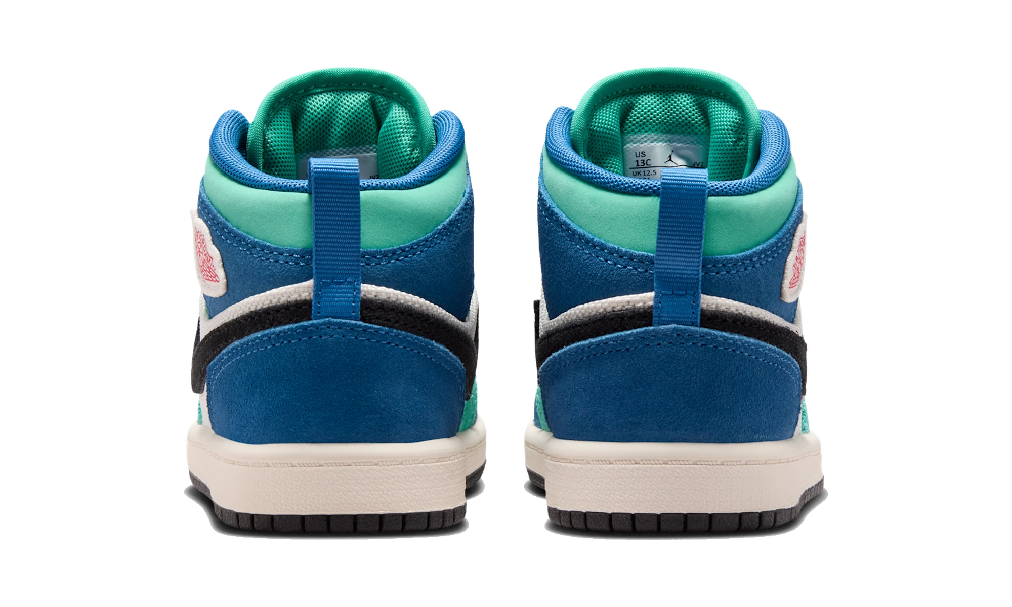 Air Jordan 1 Mid SE Chalk/True Blue/Kinetic Green/University Red