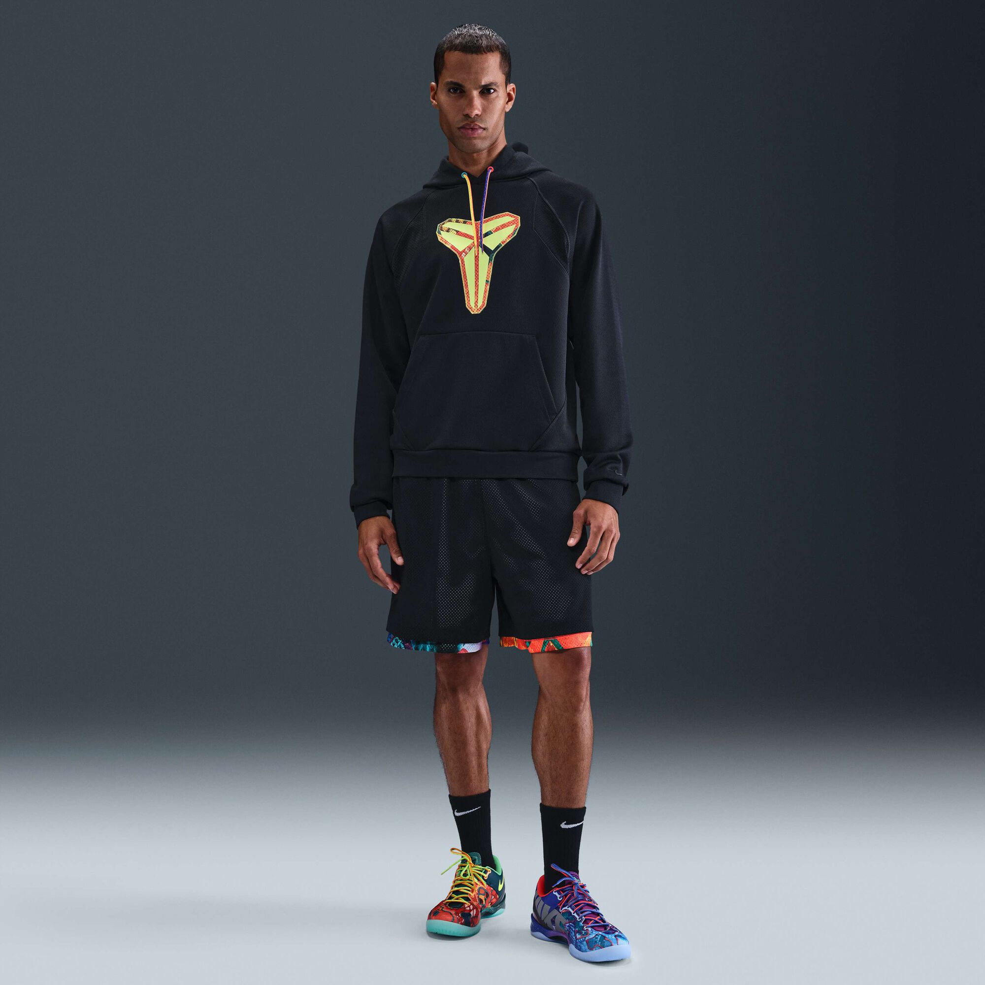 Kobe Therma-FIT Pullover Hoodie Black/Volt