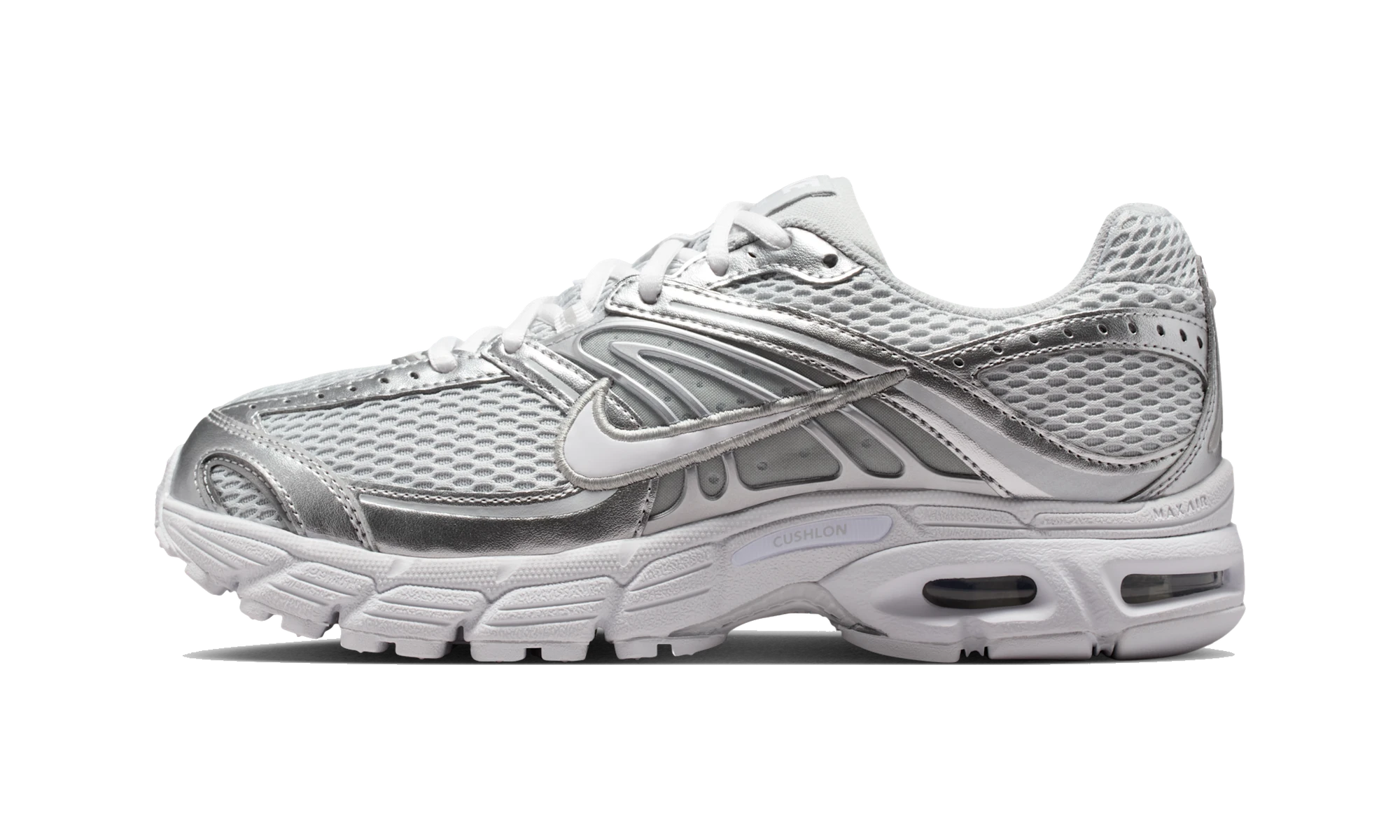 Nike Air Max Moto 2K shoes with reflective accents Grey Fog/Metallic Silver/White