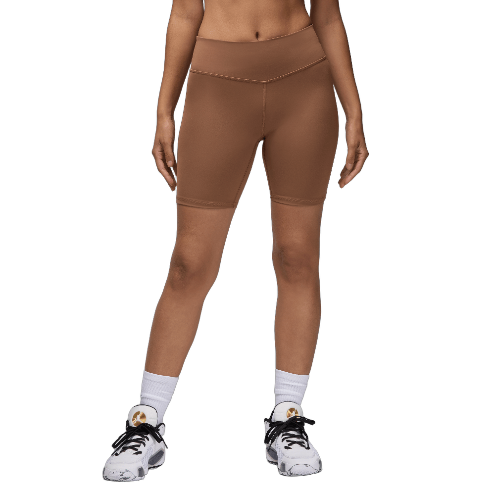 Air Jordan Sport Women's High-Waisted 7" Bike Shorts Archaeo Brown/White - Sneak