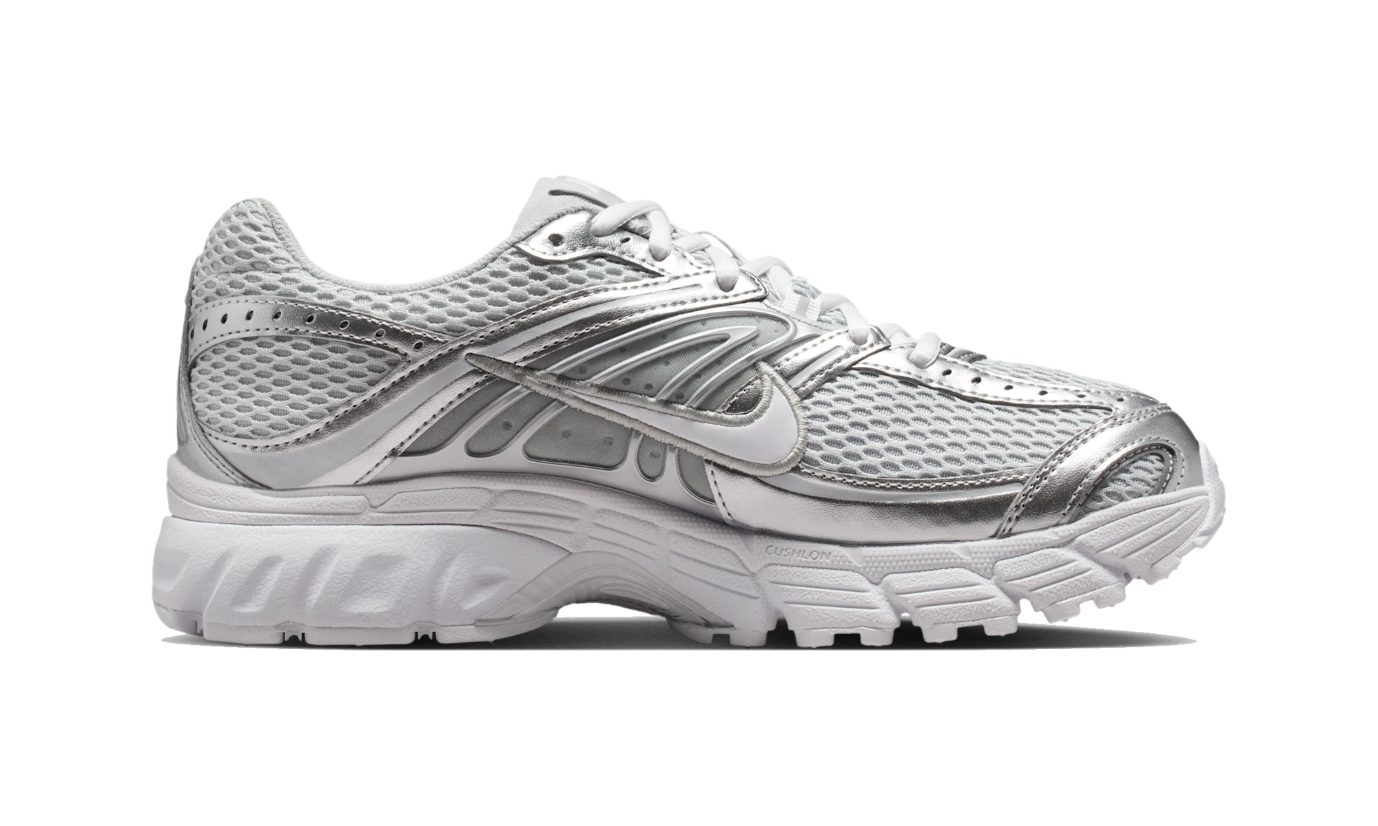Nike Air Max Moto 2K shoes with reflective accents Grey Fog/Metallic Silver/White