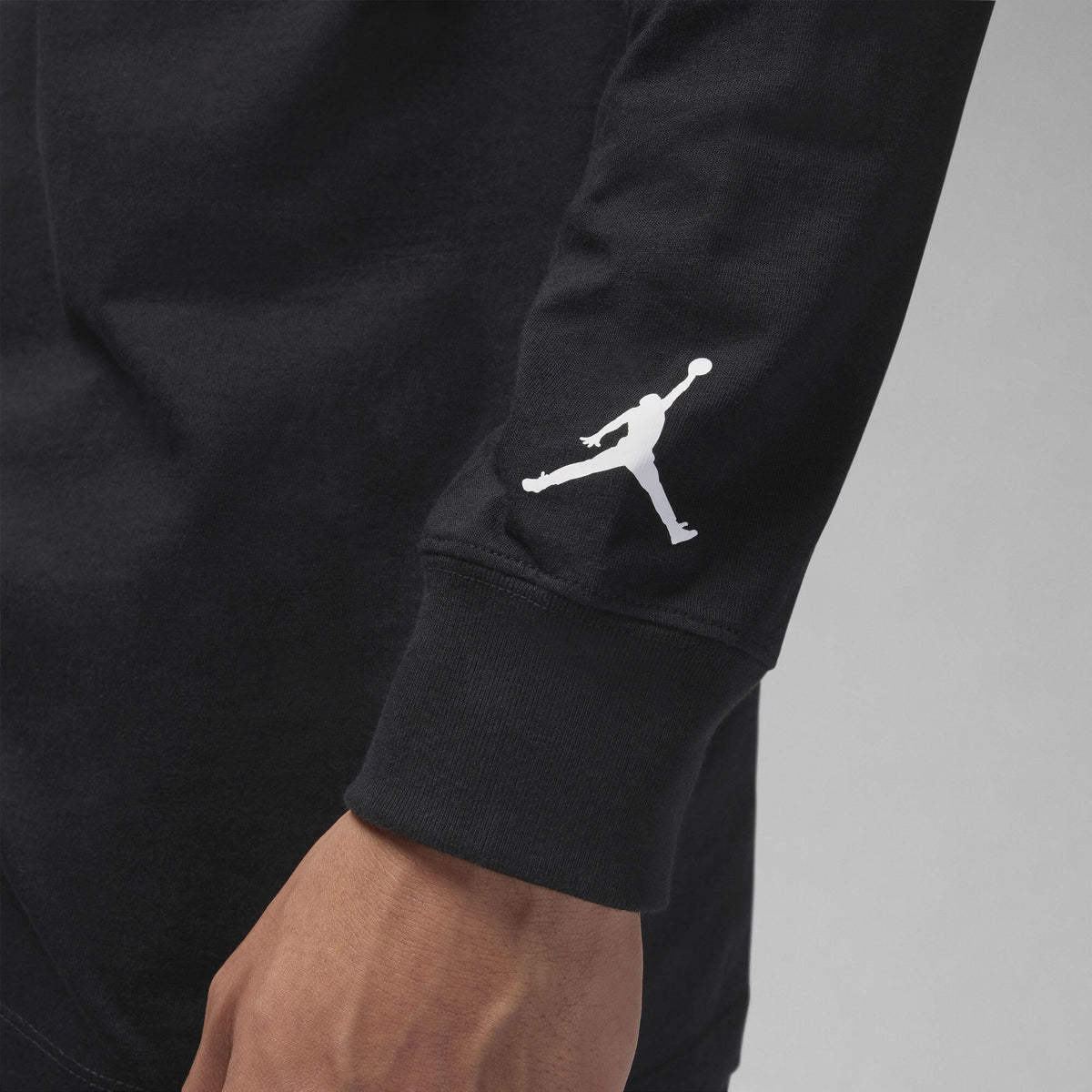 Air Jordan Jumpman Chimney Long-Sleeve T-Shirt Black/White - Sneak